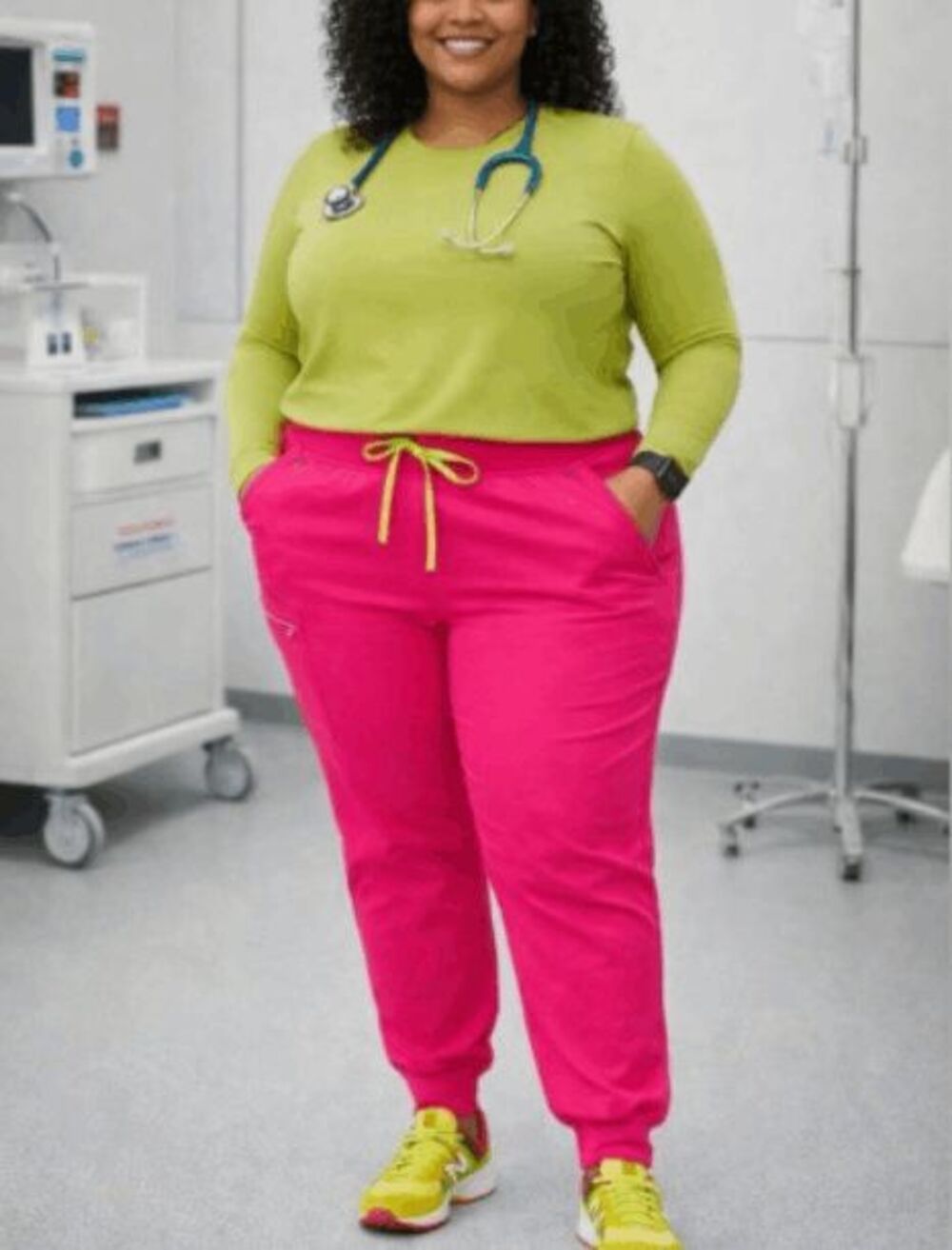 Figs NWT Size 3XLP Zamora scrub jogger pants - Hot Pink plus size